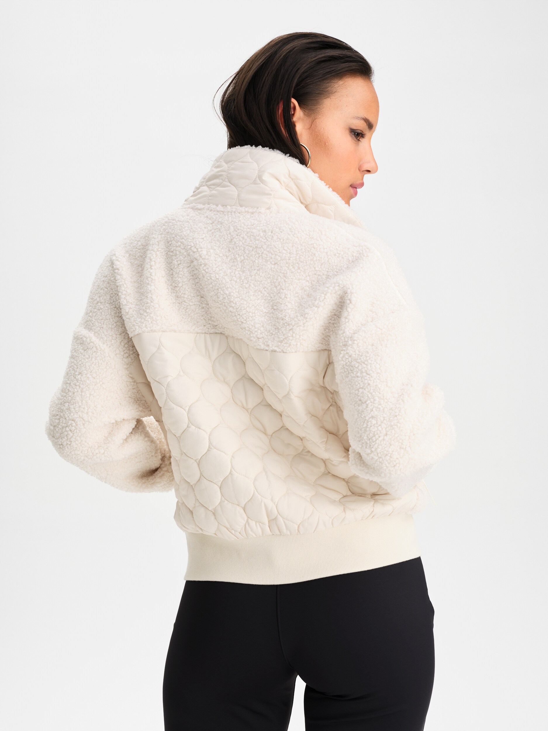 SOC, W QUILT PILE JACKET