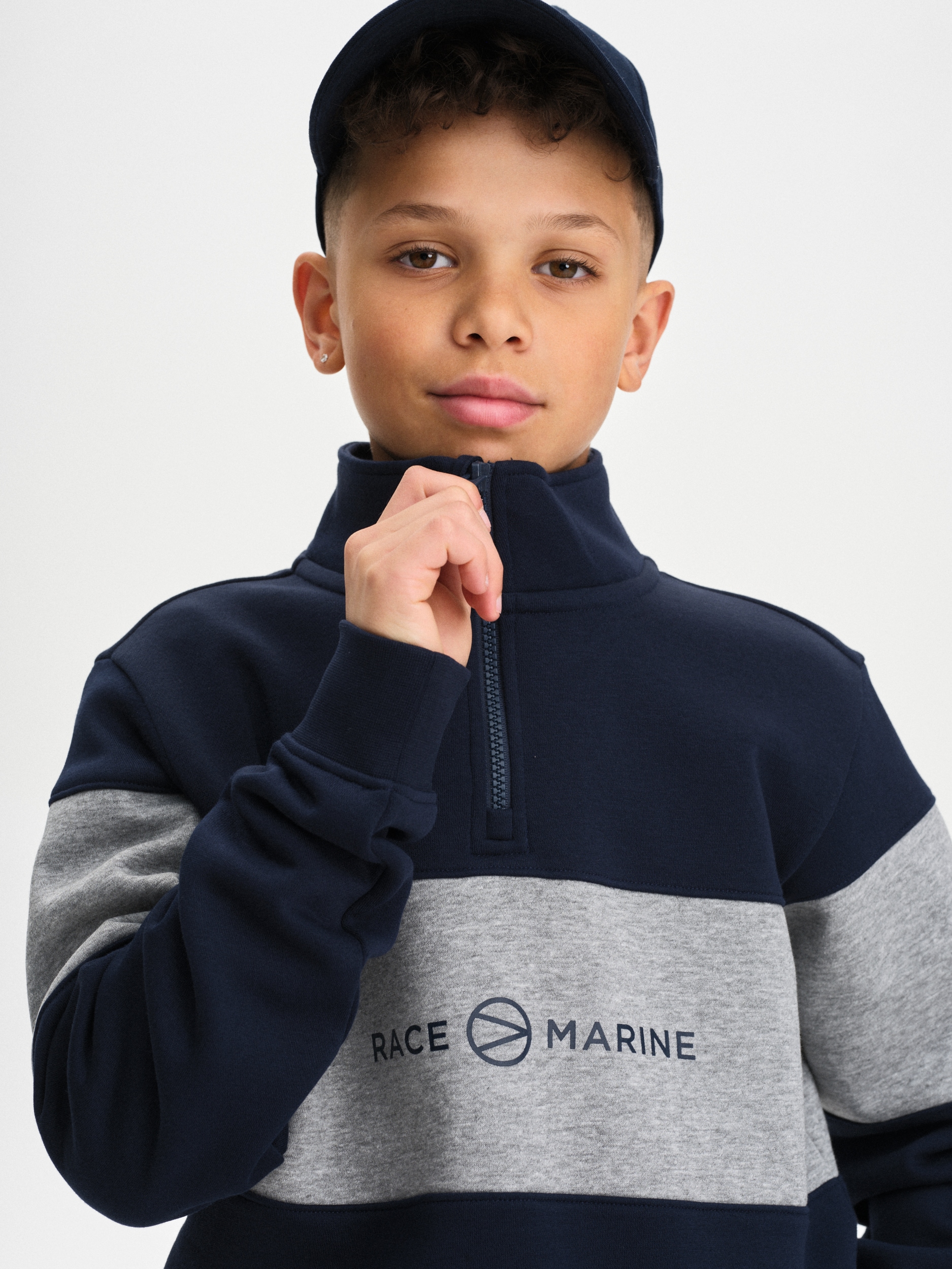 RACE MARINE, J RACE HALF ZIP