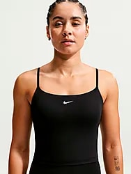 W NK ONE DF BRA TANK - BLACK/WHITE Model01 Small1x1