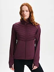 W STRUCTURE HYBRID JACKET - MAUVE WINE Model01 Small1x1