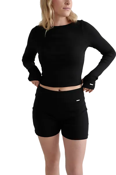 408112101101 AIM´N W Ease Ribbed Shorts 408112101101 AIM´N W Ease Ribbed Shorts Model01 Detail