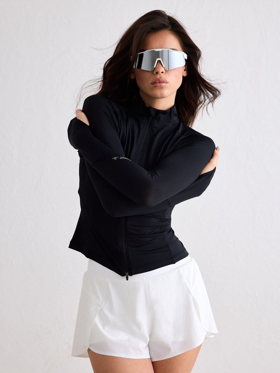 AIM&acute;N, W RUNNING ZIP LONG SLEEVE