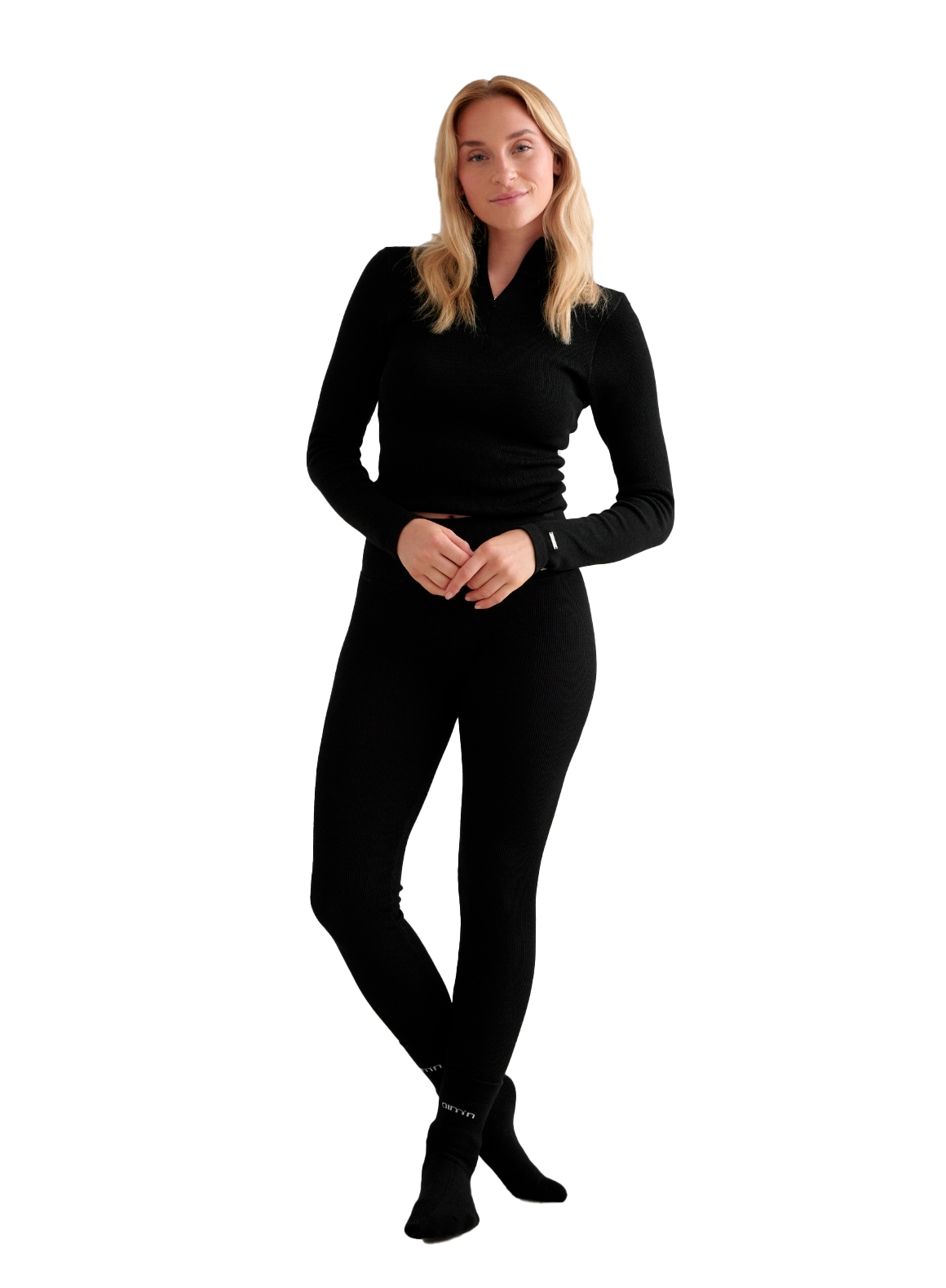 AIM&acute;N, W Ribbed Wool Leggings
