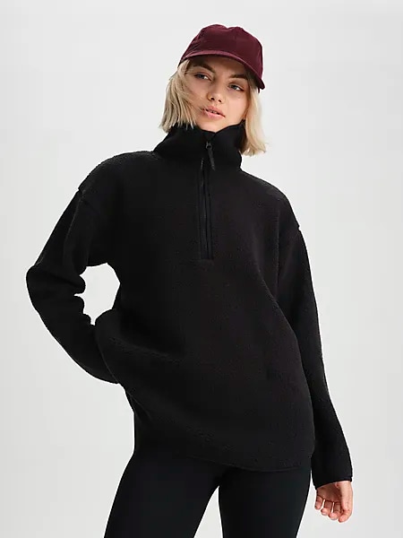 406618101101 EVEREST W Imja Pile Halfzip 406618101101 EVEREST W Imja Pile Halfzip Model01 Detail