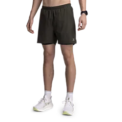 M Run 2 In 1 Shorts - Rosin Green Model01 Small1x1