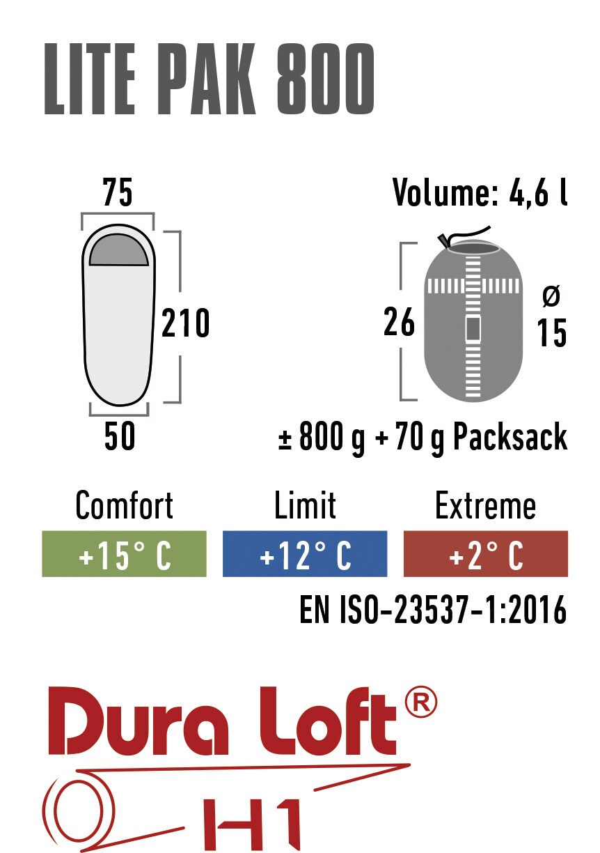 HIGH PEAK, Lite Pak 800