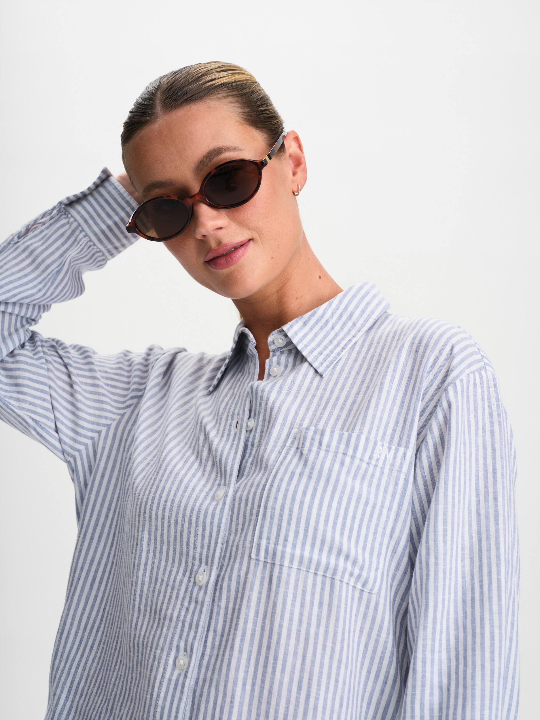 RACE MARINE, W SEA SIDE LINEN SHIRT