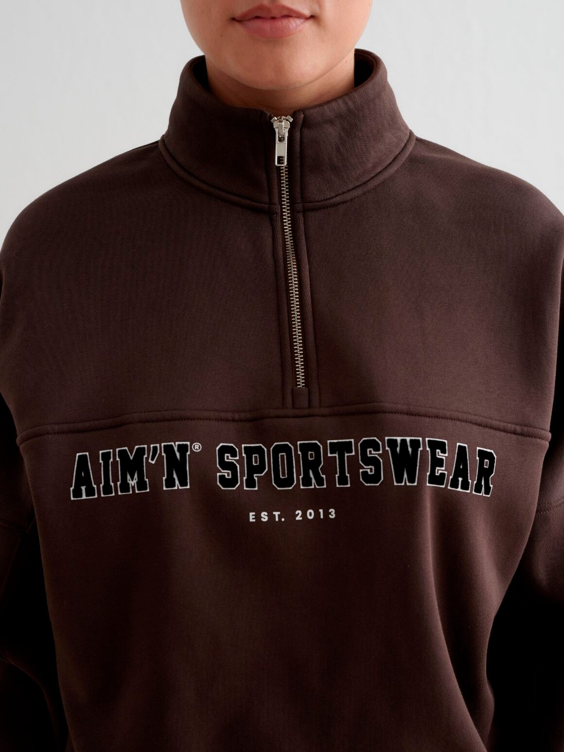 AIM&acute;N, W Varisty Sweat Half Zip