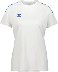 Core Xk Poly Tee Ss W - White/Blue Standard Small1x1