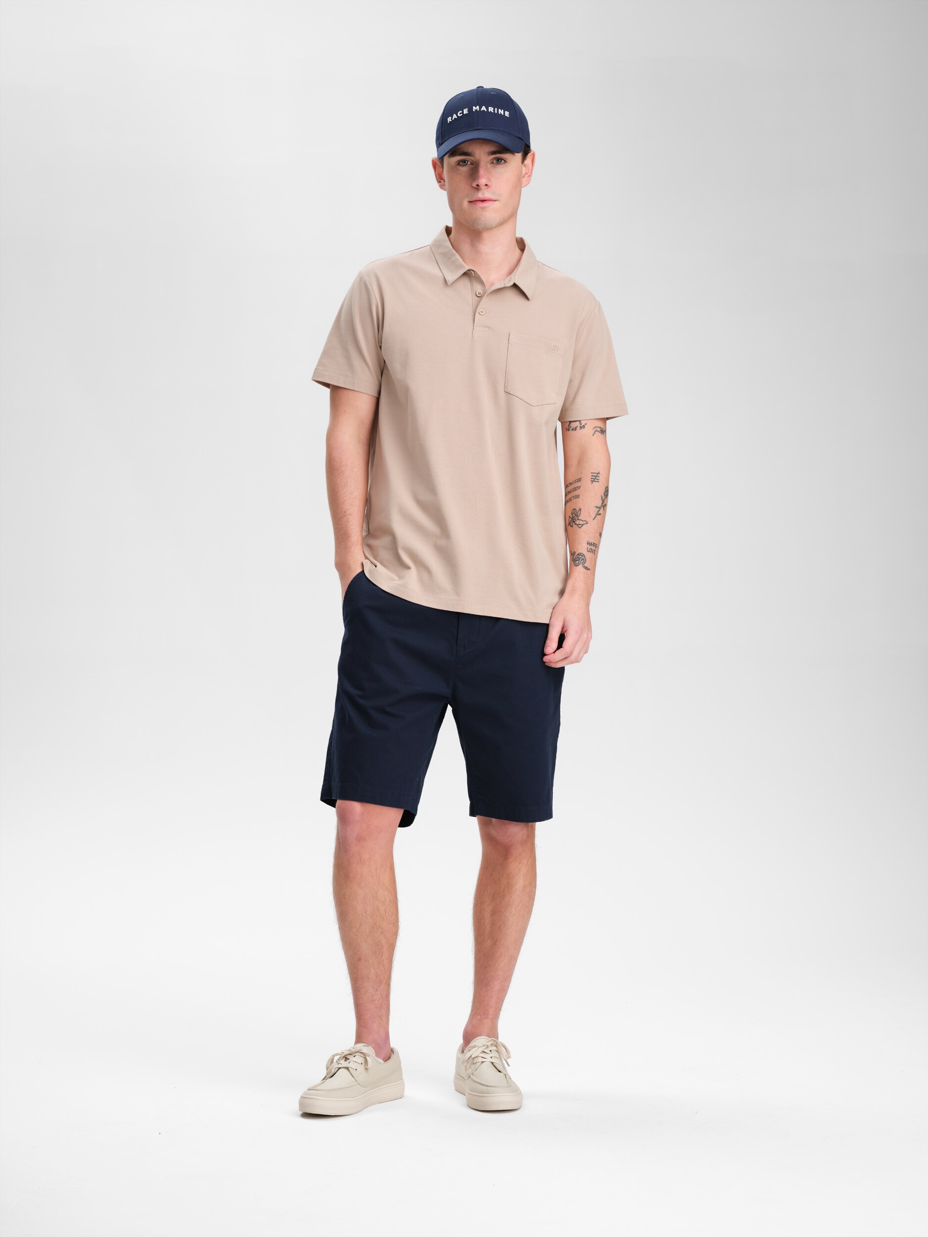 RACE MARINE, M Marine Tricot Piqu&eacute;