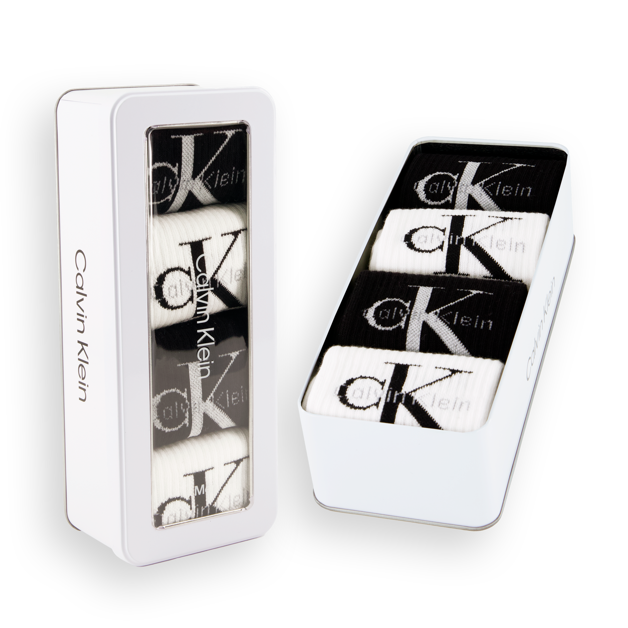 CALVIN KLEIN, M Sock 4p Giftbox Monologo