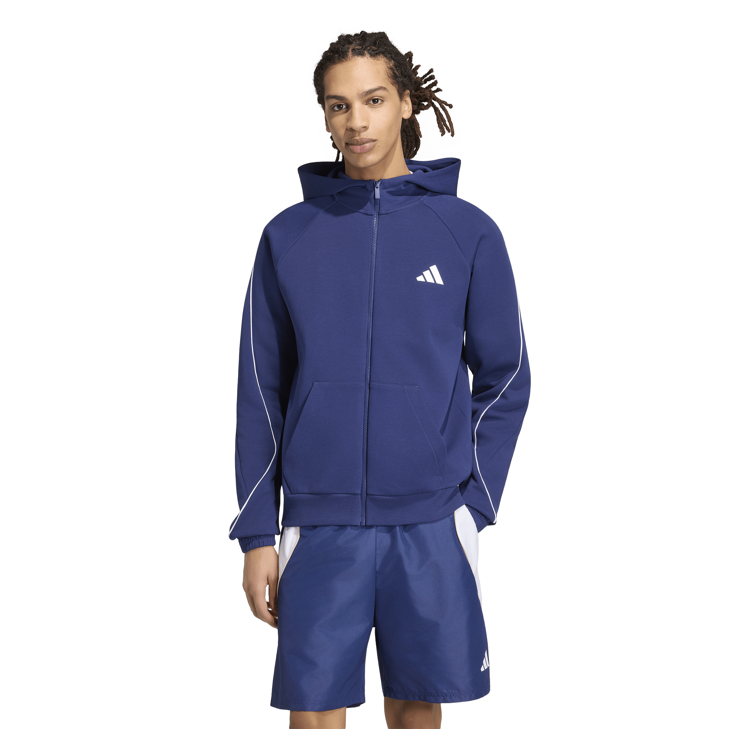 
ADIDAS, 
M Stadium Small Logo Full-Zip Hoodie, 
Detail 1
