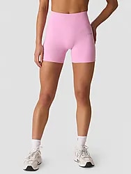 SMOOTH SEAMLESS MIDI SHORTS W - LAVENDER PINK Model01 Small1x1