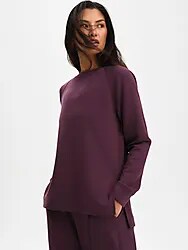 W SOFT SCUBA CREW - MAUVE WINE Model01 Small1x1