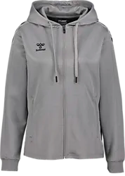 Core Xk Poly Zip Hood W - Grey Melange Standard Small1x1