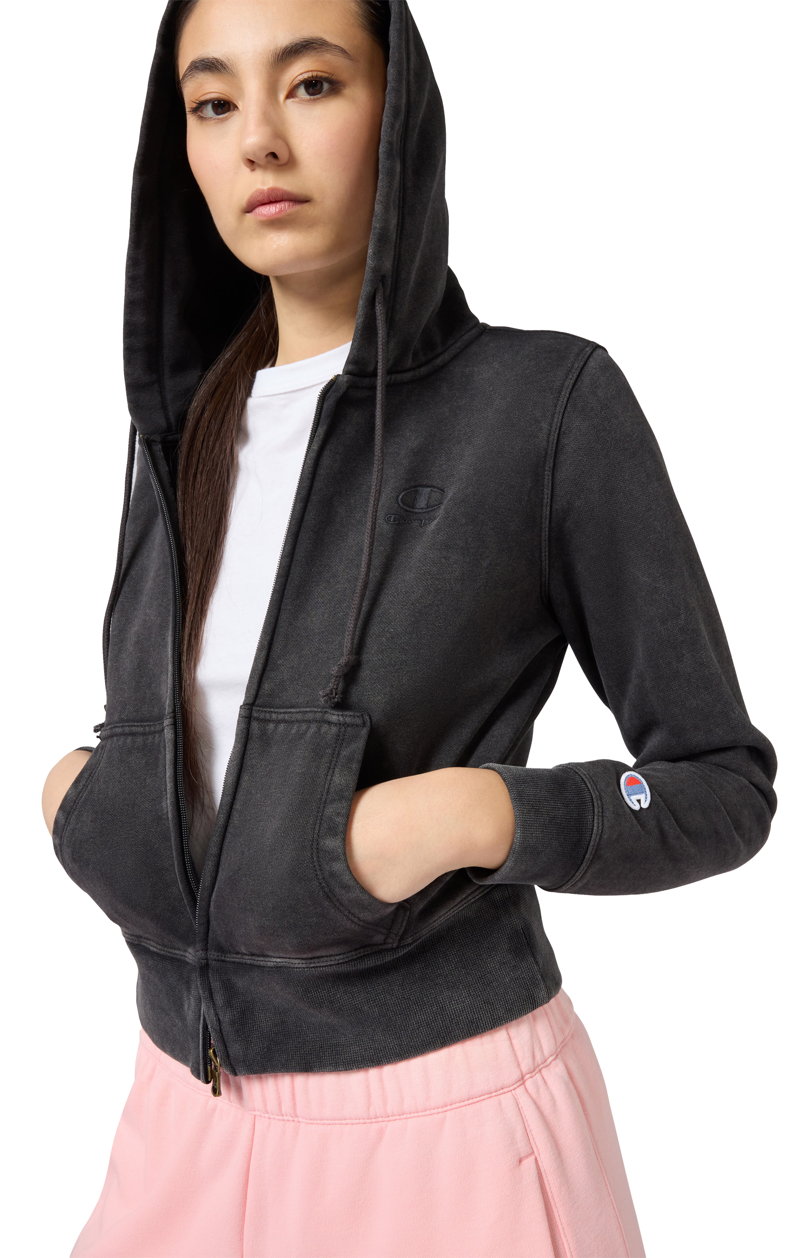 CHAMPION, W Full Zip Hoodie Sweatshirt