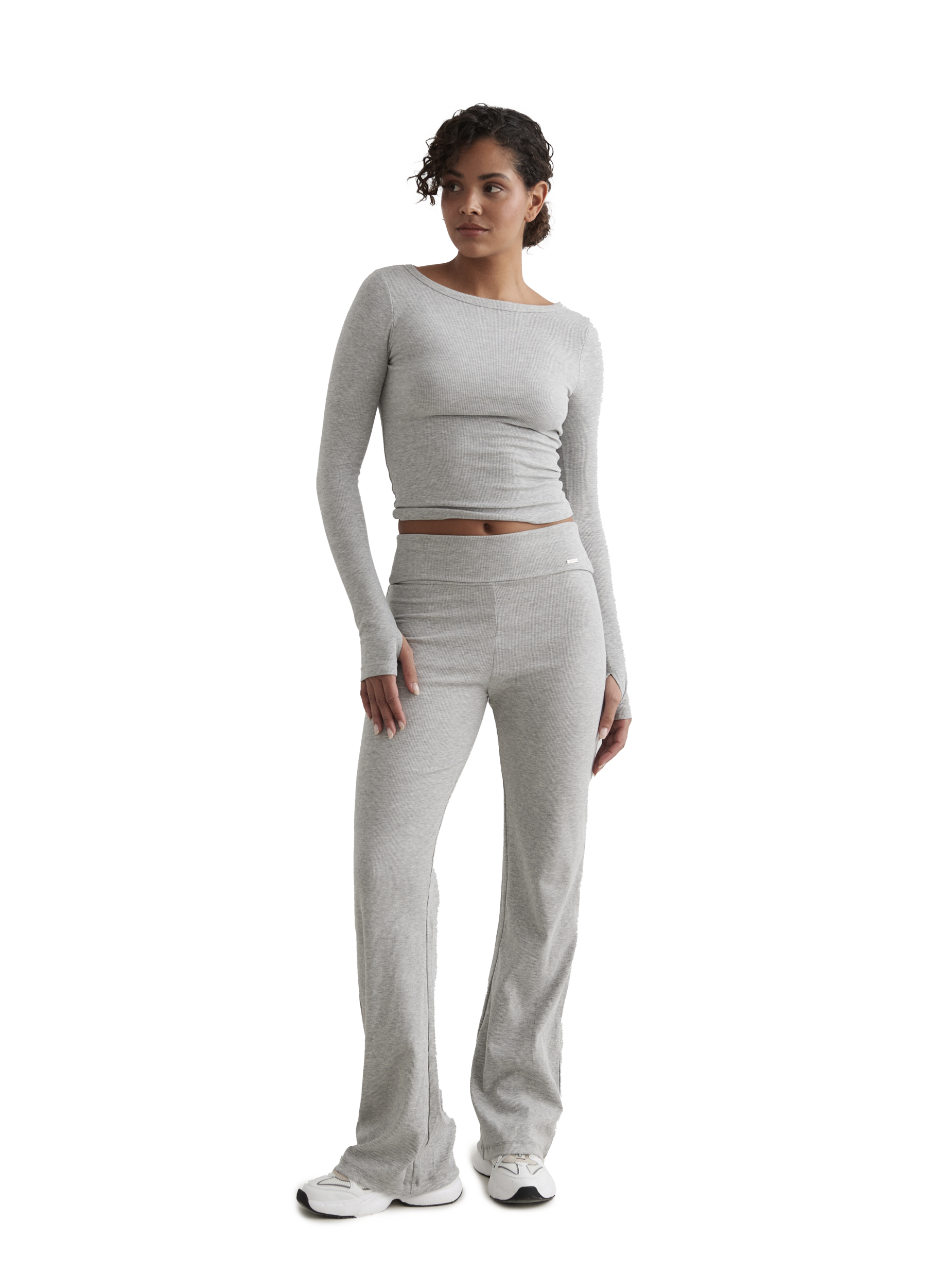 AIM&acute;N, Ease Ribbed Long Sleeve Top