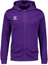 Core Xk Poly Zip Hood Jr - Acai/White Standard Small1x1