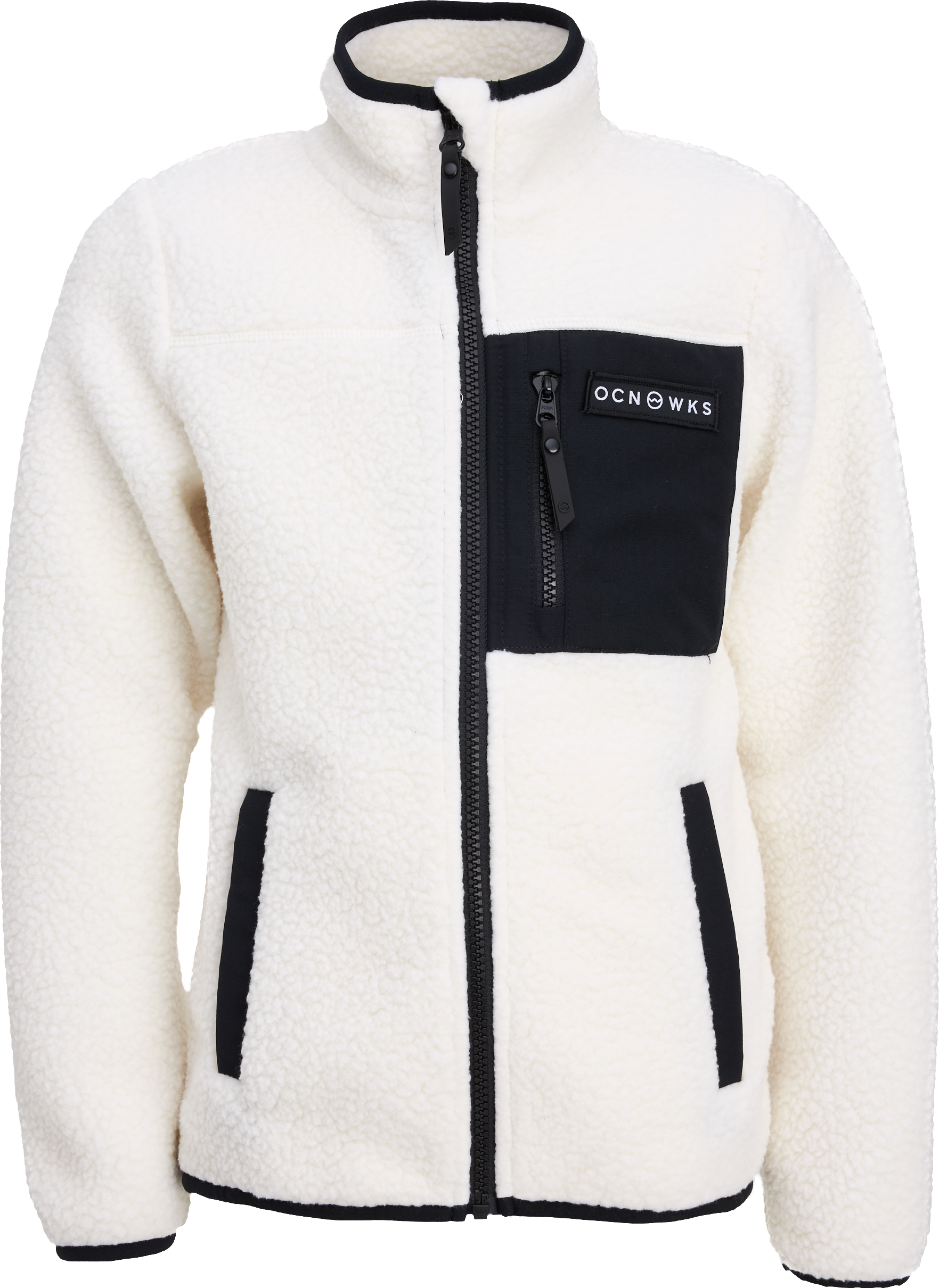 
OCEAN WORKS, 
Zip Pile Jacket Jr, 
Detail 1
