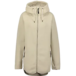 Pile Long Hood, Pitkä Fleecetakki, Naisten - Ivory Beige Standard Small1x1