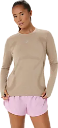 W Road Seamless Ls Top - GREIGE Model01 Small1x1