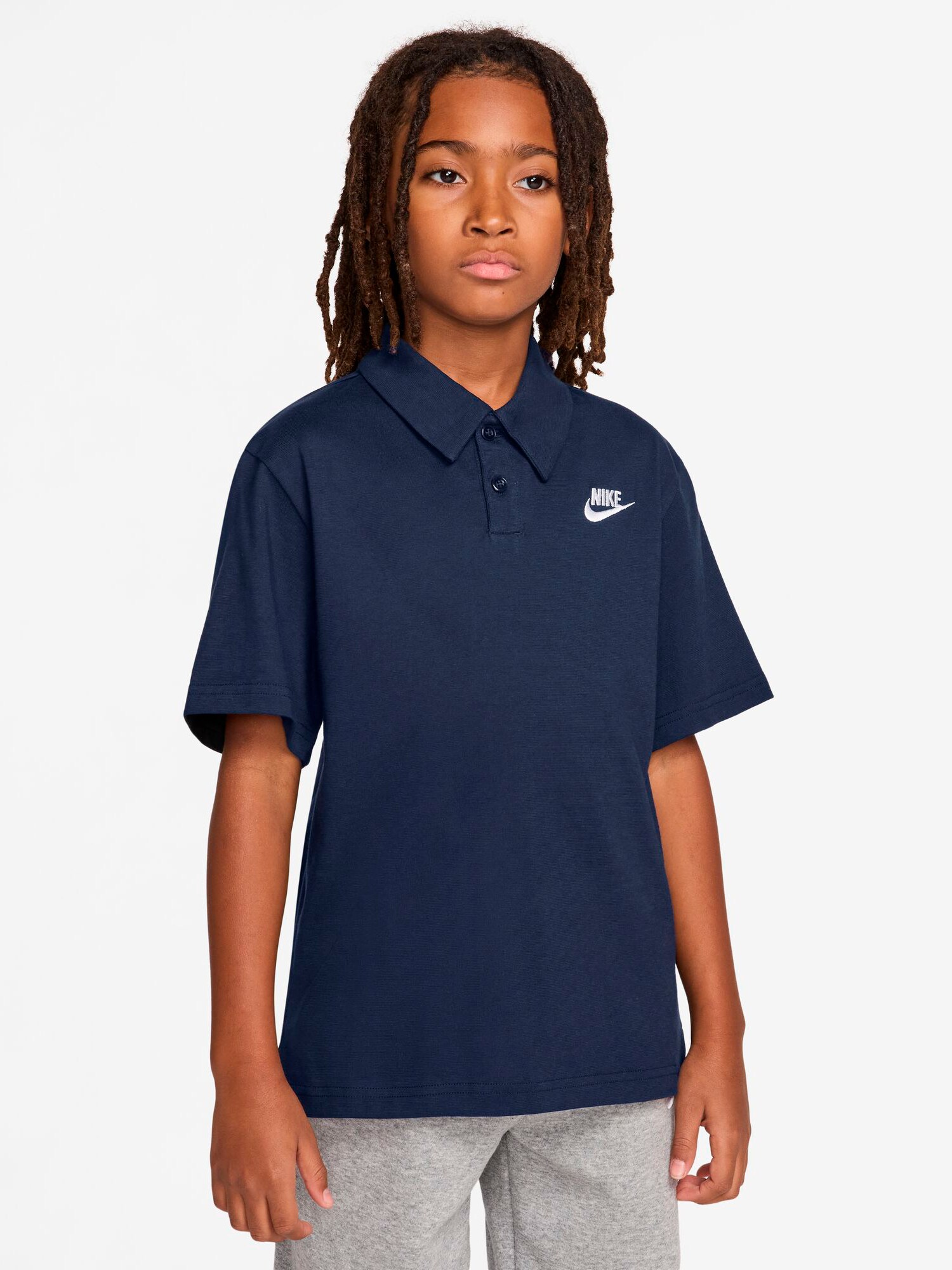 
NIKE, 
J NSW CLUB KNIT SS POLO LBR, 
Detail 1
