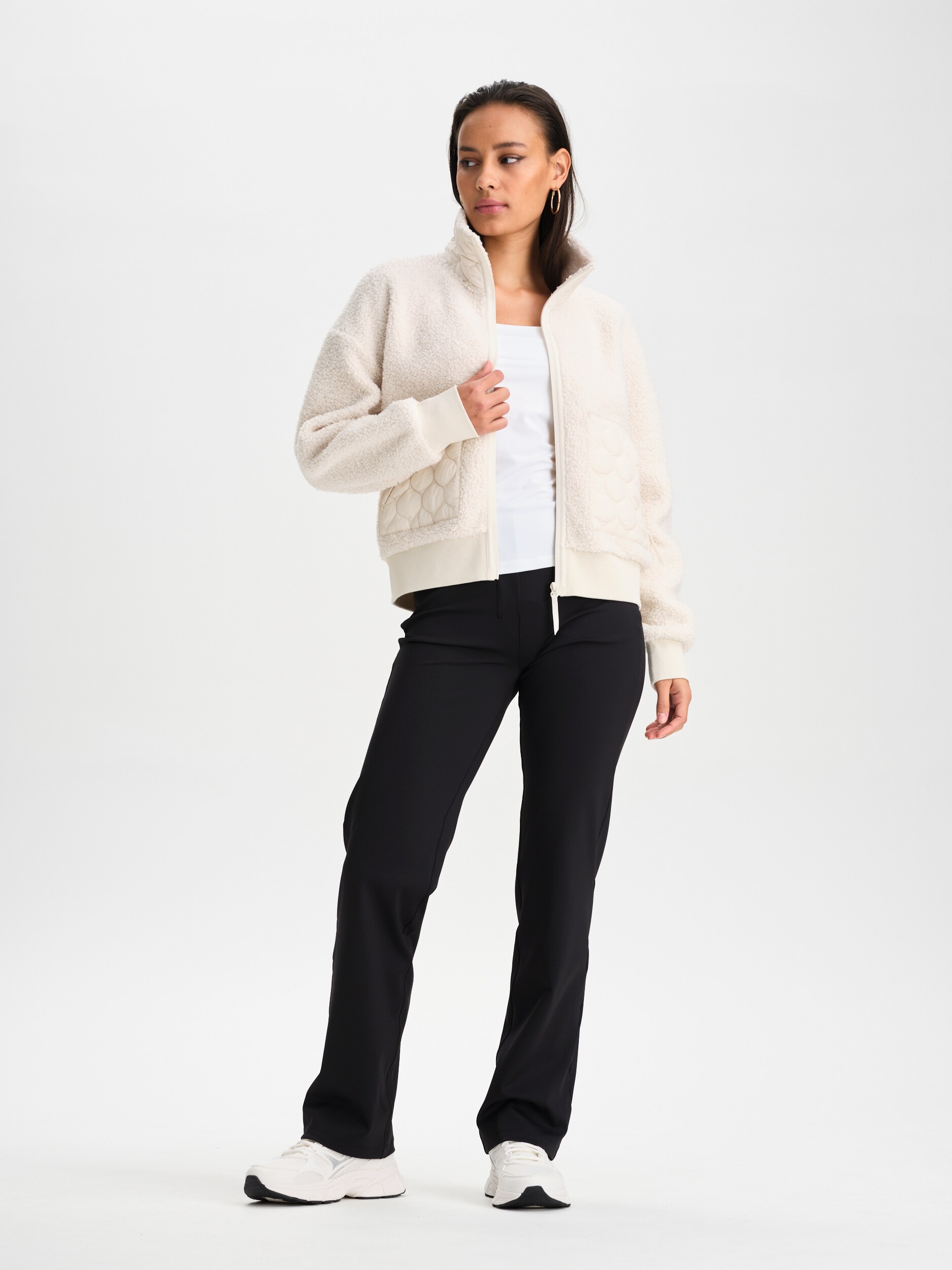 SOC, W QUILT PILE JACKET