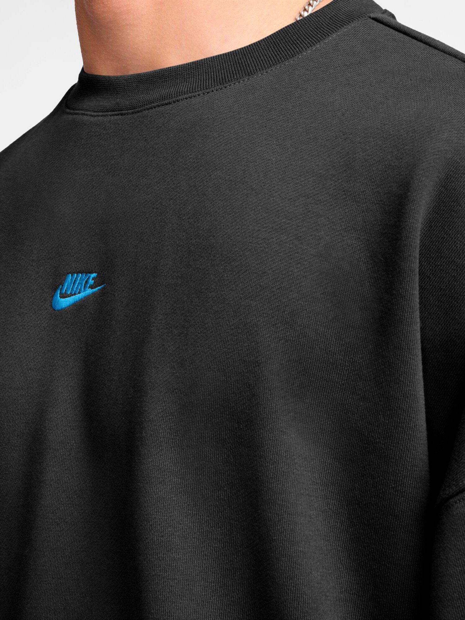 NIKE, M CLUB FRENCH TERRY OVERSIZED CREW