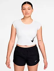 W NK TEMPO SWOOSH RUN SS - WHITE/PHOTON DUST Model01 Small1x1