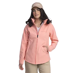 W Light Softshell Jacket - Peach Pink Model01 Small1x1