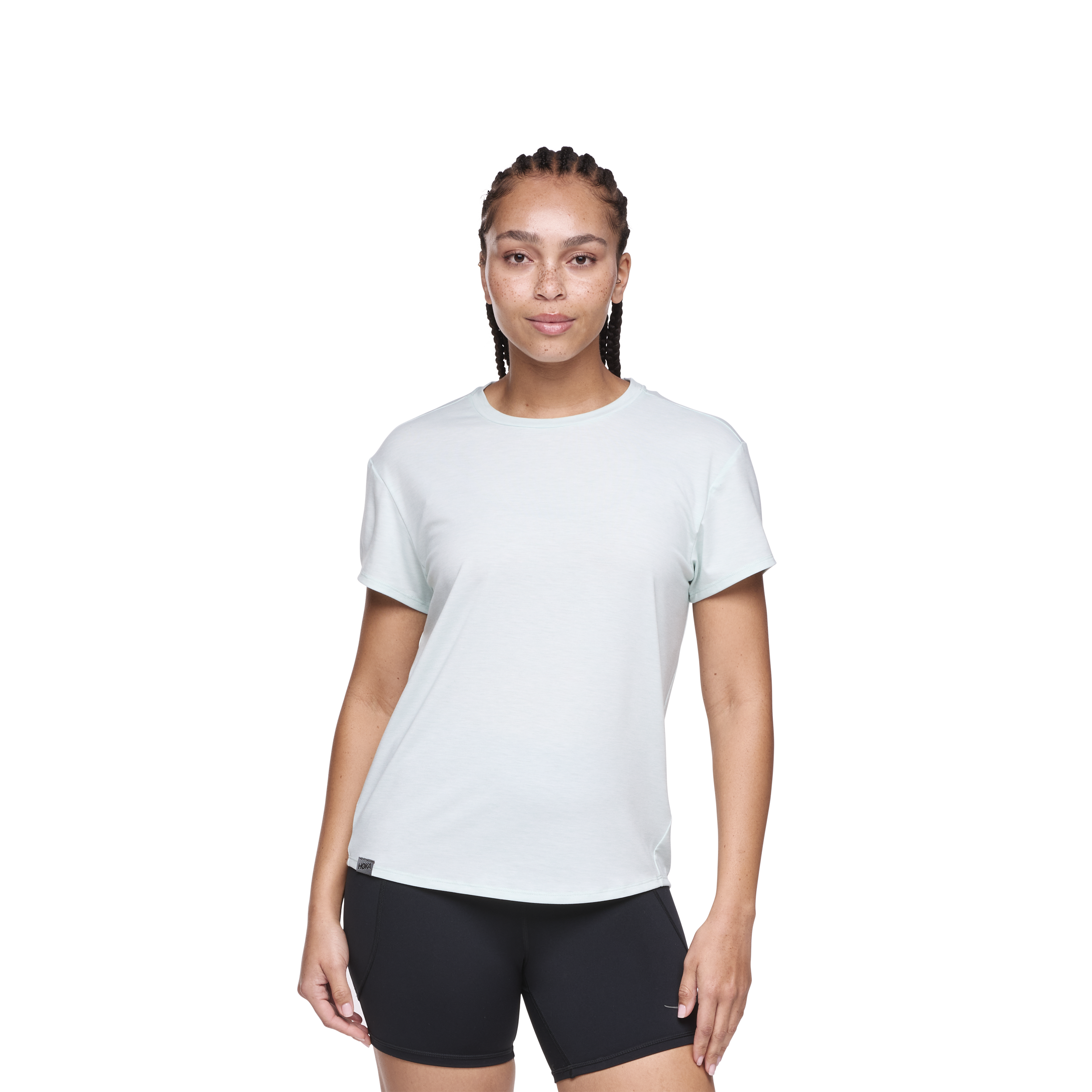 
HOKA, 
W&nbsp;hoka&nbsp;essential&nbsp;tee&nbsp;black&nbsp;l, 
Detail 1
