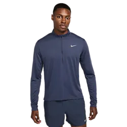 Nike Pacer Men's Dri-fit 1/2-zip Ru - Blue/silver Model01 Small1x1