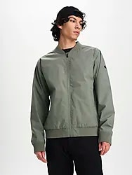 M Nebo Bomber Jacket - KHAKI GREY Model01 Small1x1