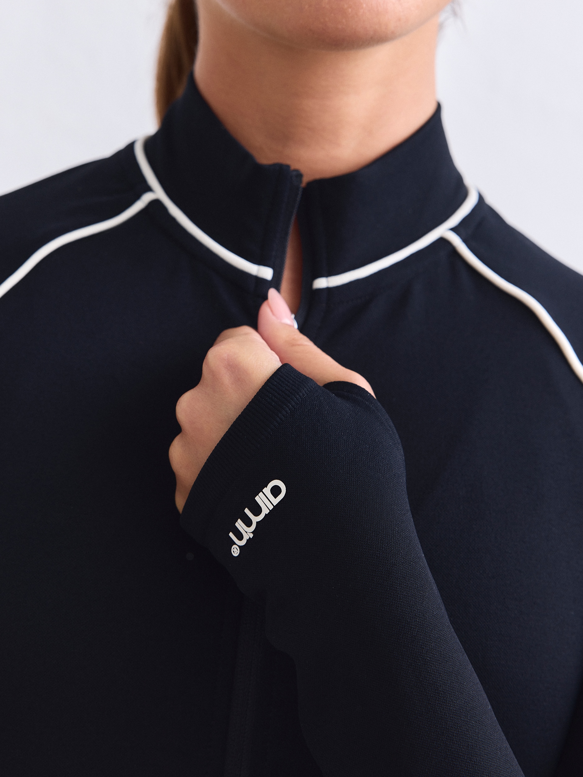 AIM&acute;N, SHAPE SEAMLESS CONTRAST ZIP JACKET