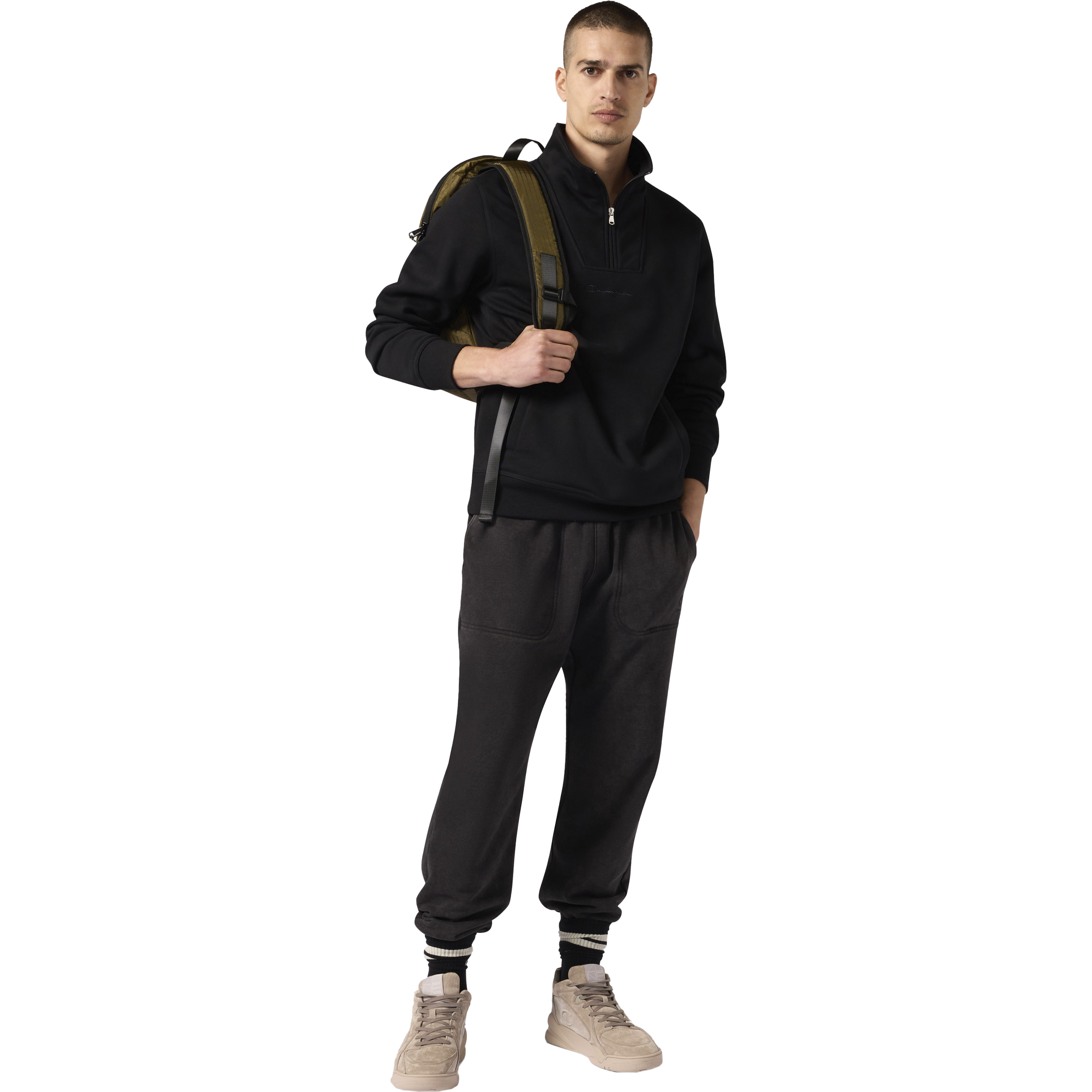 CHAMPION, M Elastic Cuff Washed Pants