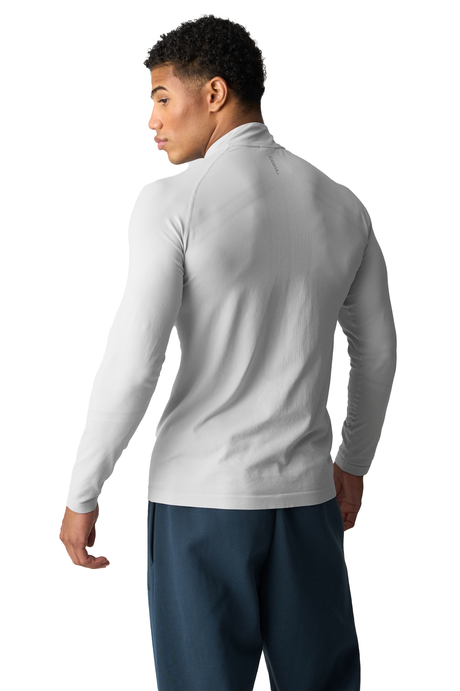 ICANIWILL, M Essential Seamless &frac14; Zip Long Sleeve