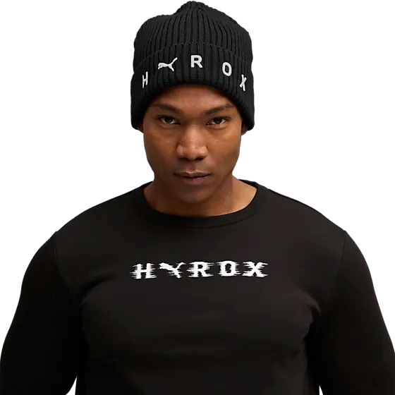 405089101101 PUMA Puma X Hyrox Mid Crown Beanie 405089101101 PUMA Puma X Hyrox Mid Crown Beanie Model01 Detail