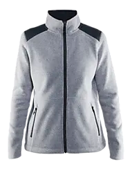 Noble Zip Jacket Hk Fleece W - Grey Melange Standard Small1x1