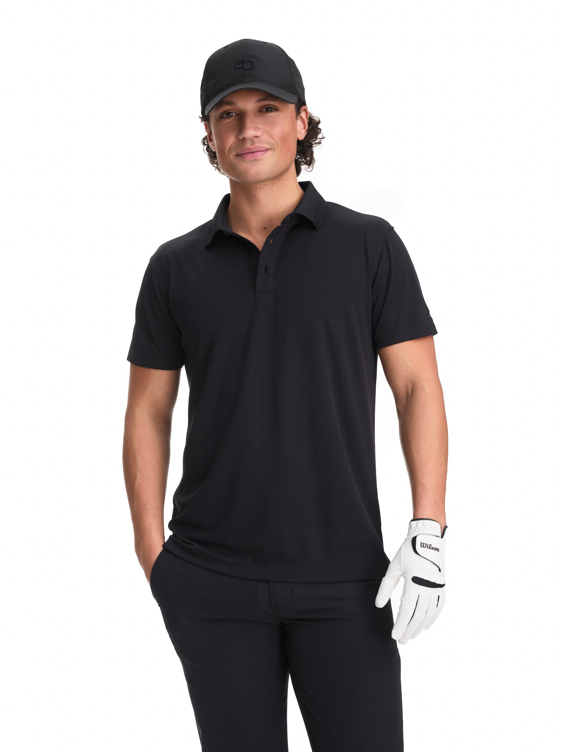 
FOUR D, 
GOLF MESH POLOSHIRT M, 
Detail 1
