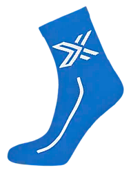 Fit Low Socks - Blue Standard Small1x1