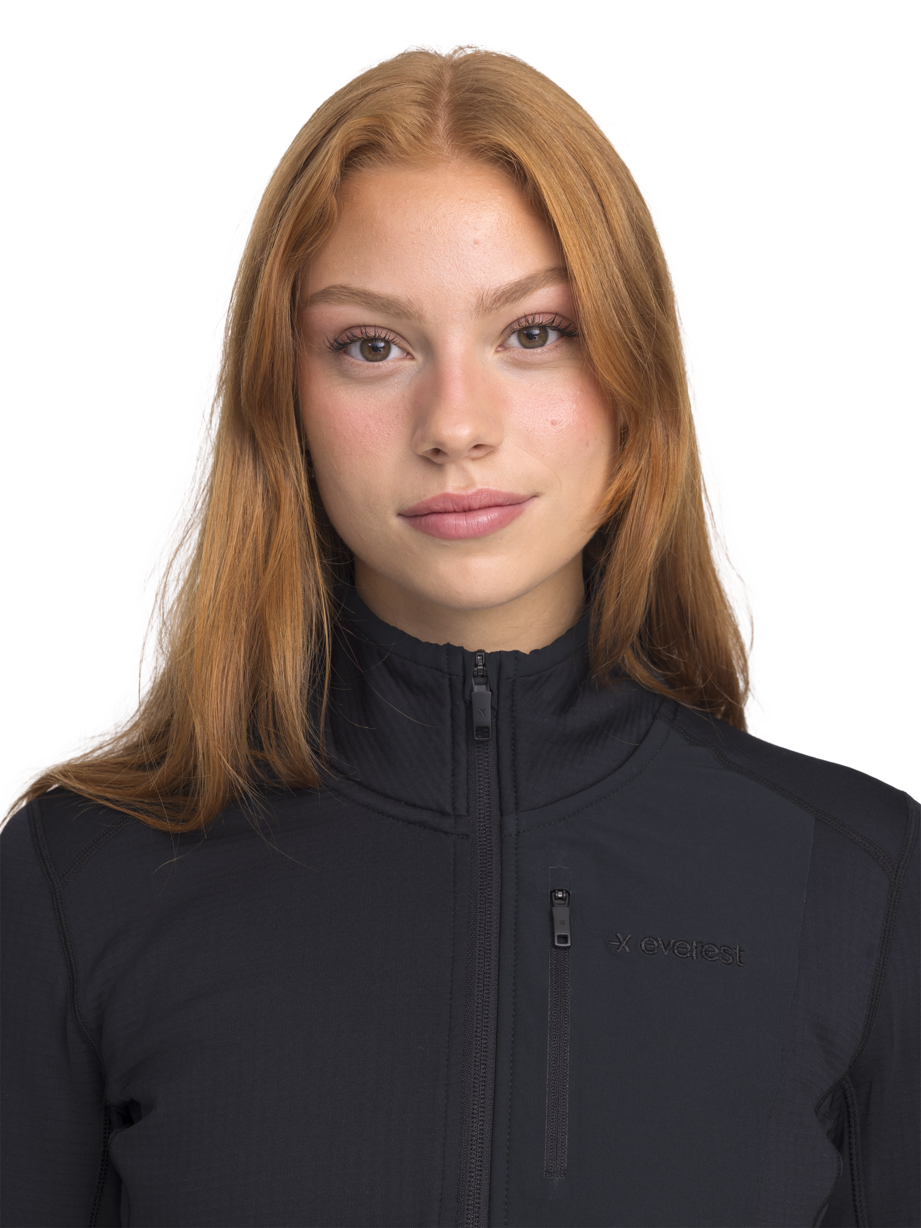 EVEREST, Structured Quarter Zip, funktionstr&ouml;ja, dam