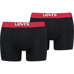 M SLD BASC BOXER BRIEF ORG CO 2P - BLACK/RED Standard Small1x1
