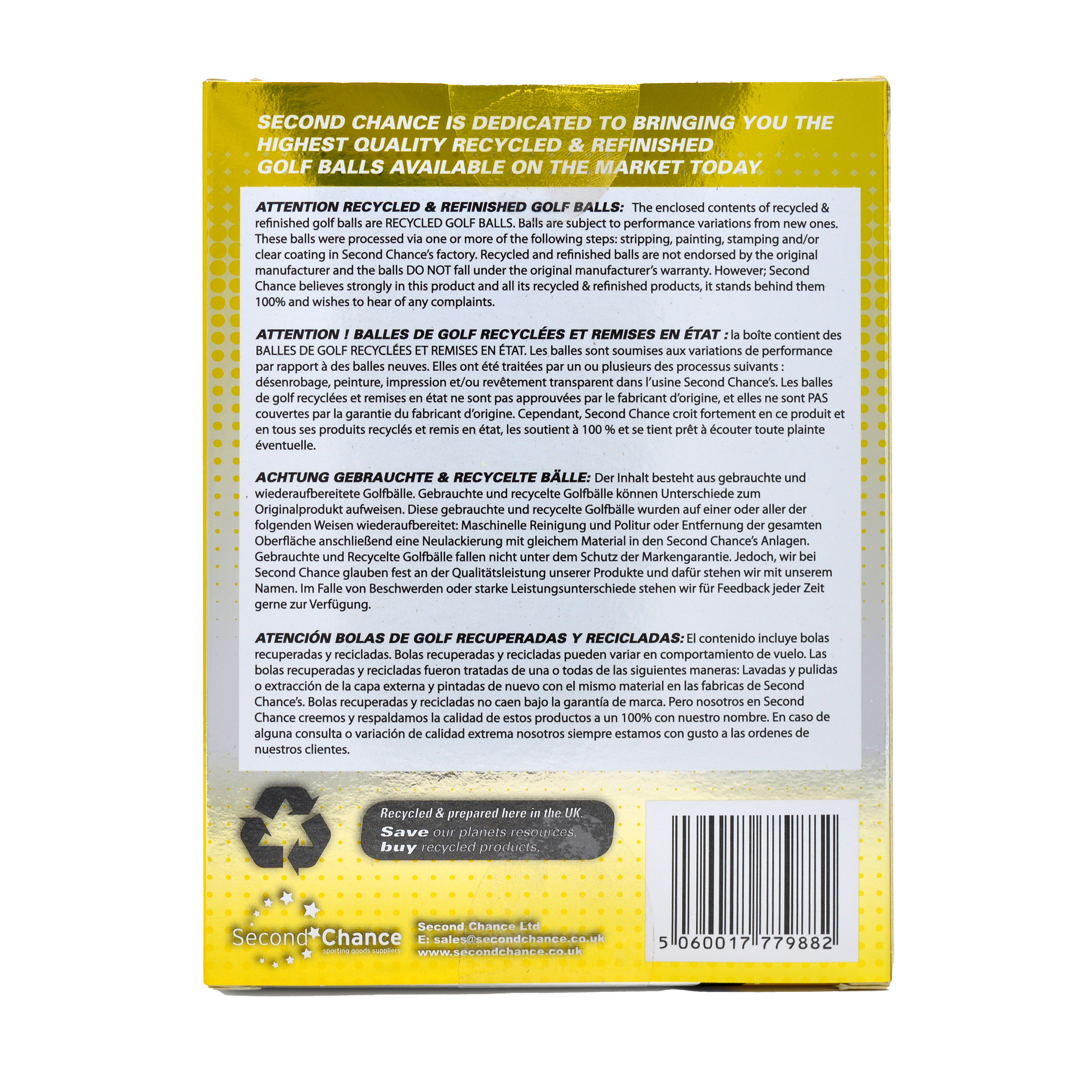 SECOND CHANCE, 12 TP5 GRADE A