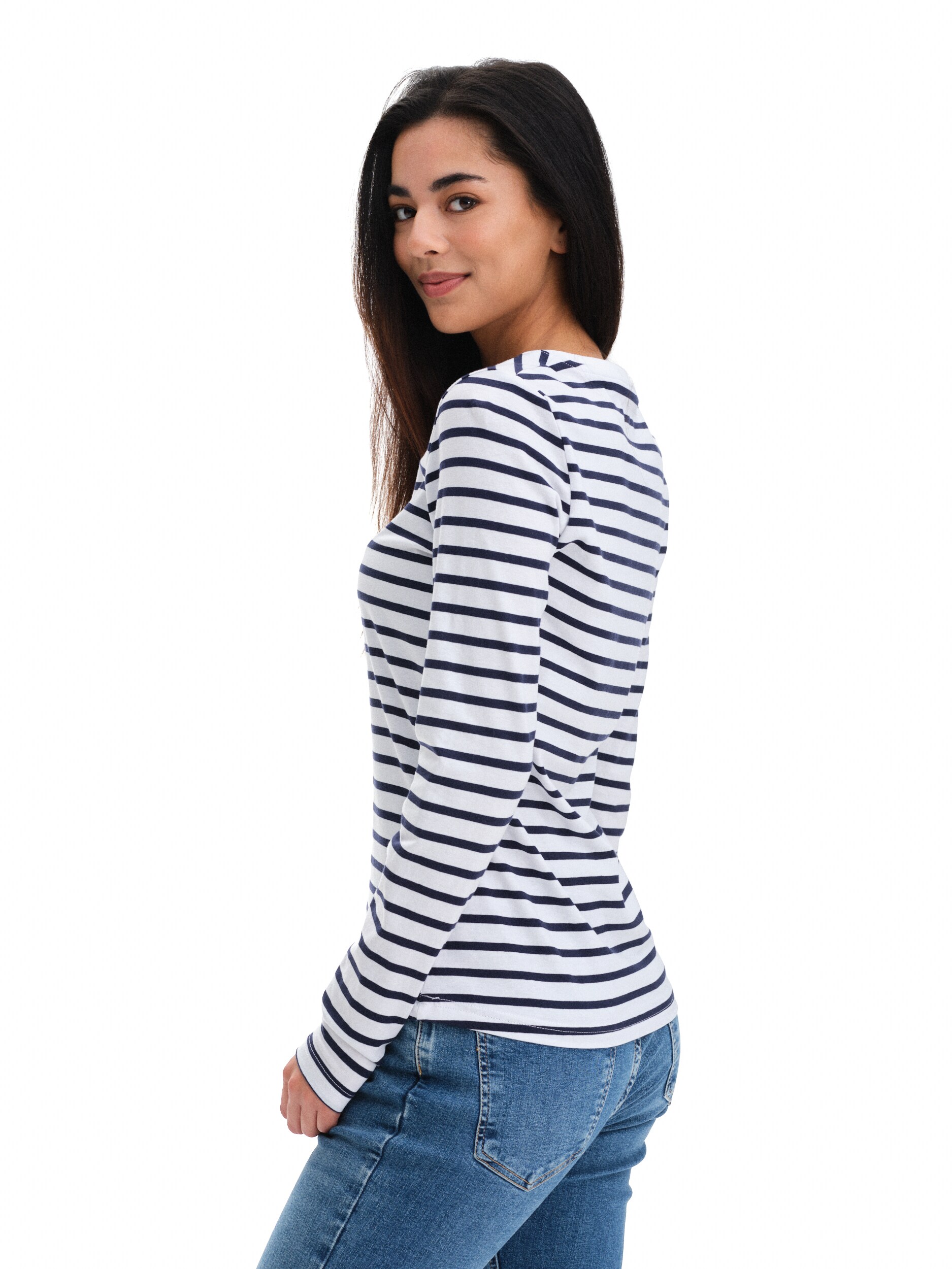 TAKEOFF, Basic Long Sleeved Tee, l&aring;ng&auml;rmad t-shirt, dam