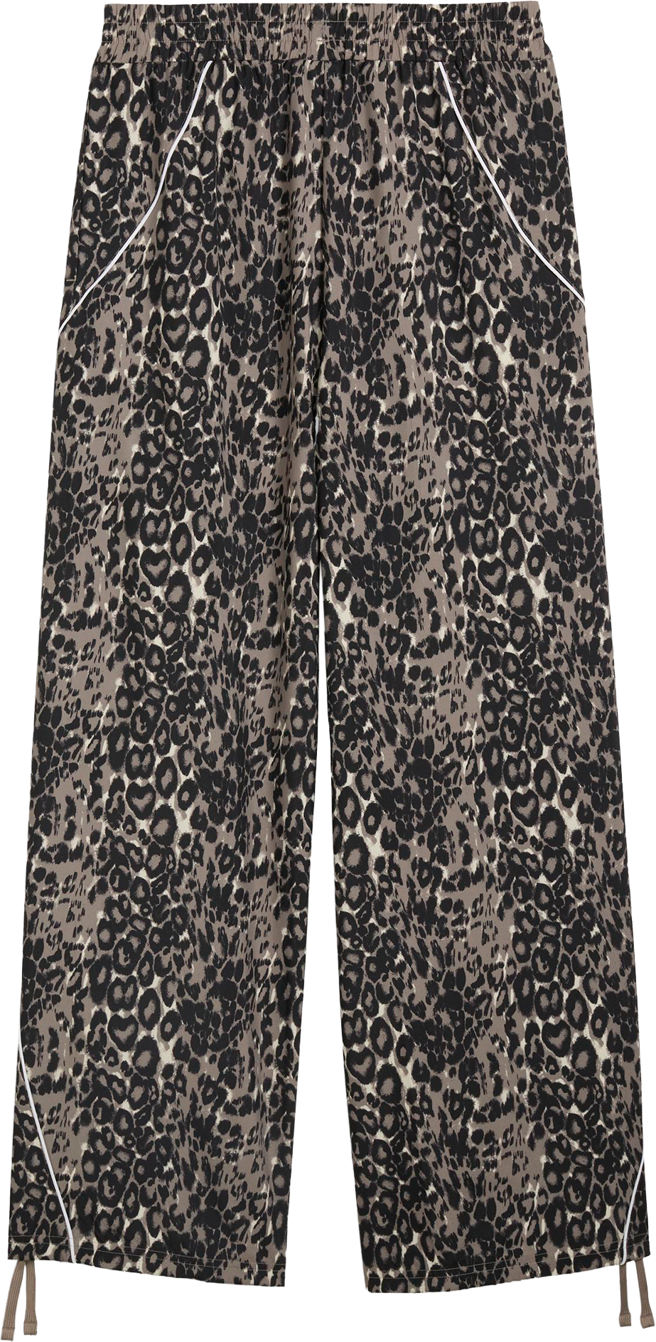 PUMA, W SPORT ANIMAL RELAXED AOPWIDE LEG WOVEN PANTS