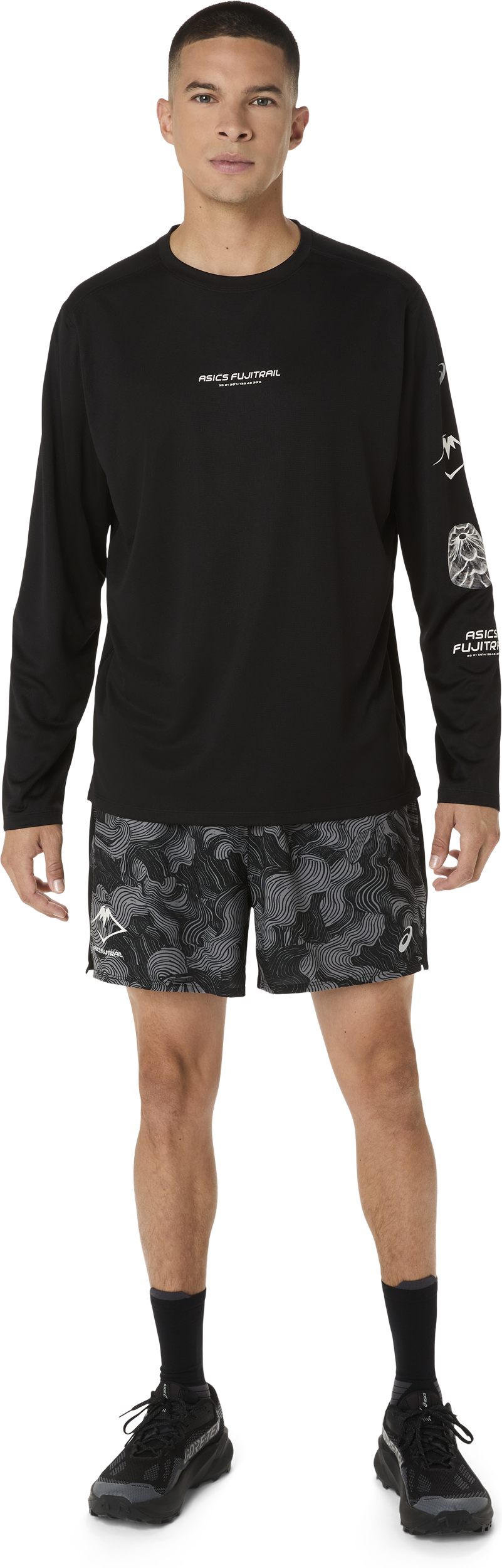 ASICS, M FUJUTRAIL ALL OVER PRINT 7IN SHORT