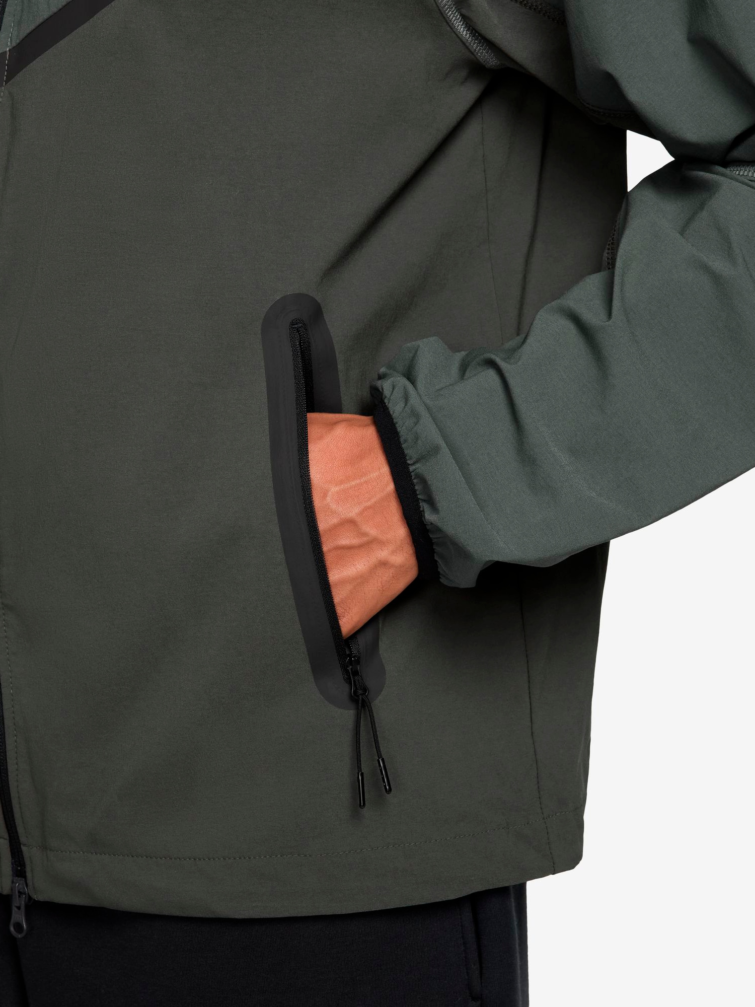 NIKE, M TECH DRI-FIT WOVEN FULL-ZIP WINDRUNNER JACKET