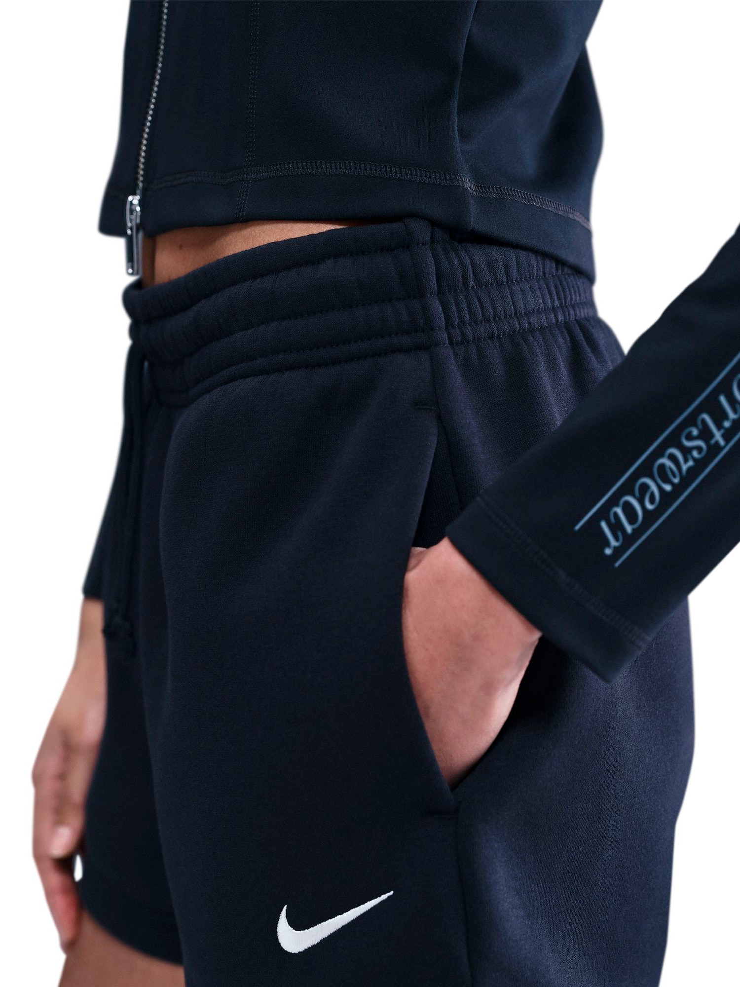 NIKE, W PHOENIX FLEECE MR STD 4IN SHRT