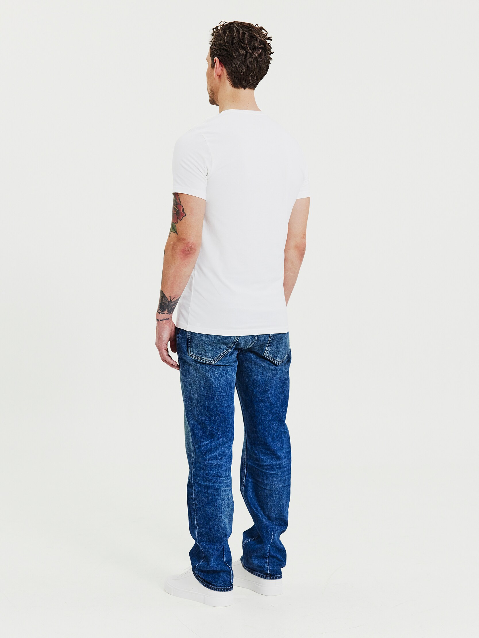 BREAD & BOXERS, M 2 PACK CREW NECK