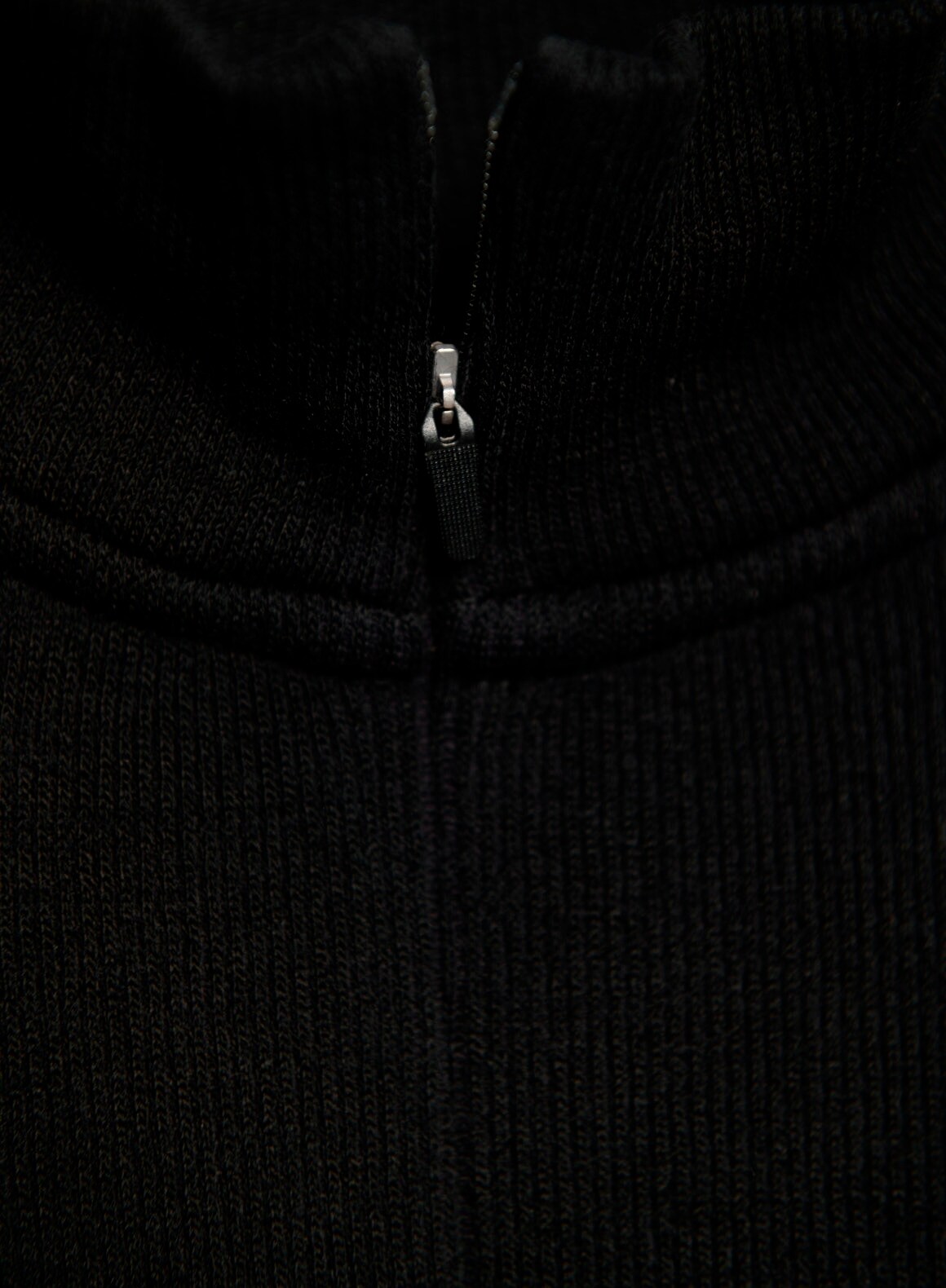 AIM&acute;N, W Ribbed Wool Half Zip